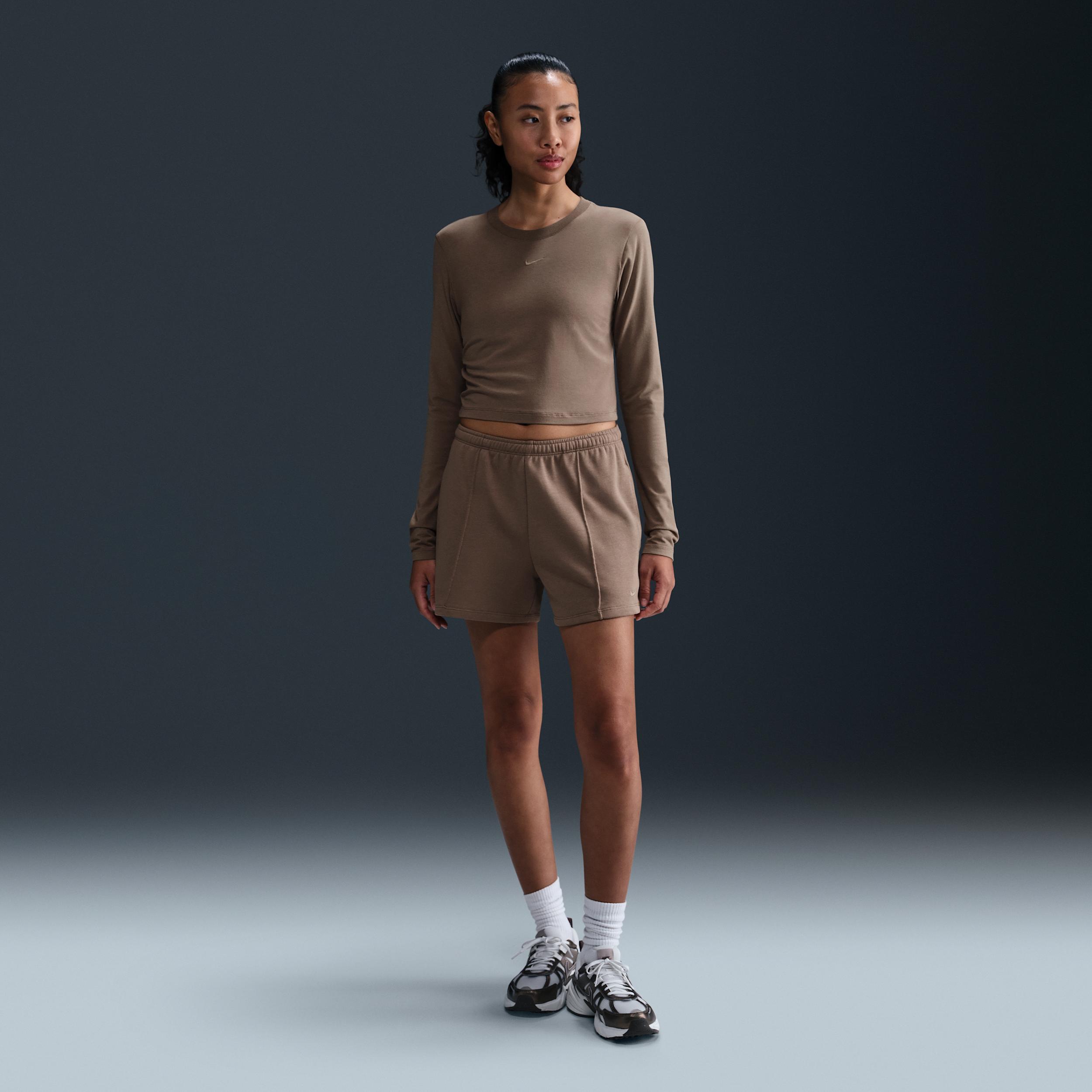 Nike Sportswear Chill Knit Women's Slim Long-Sleeve Cropped Top Product Image
