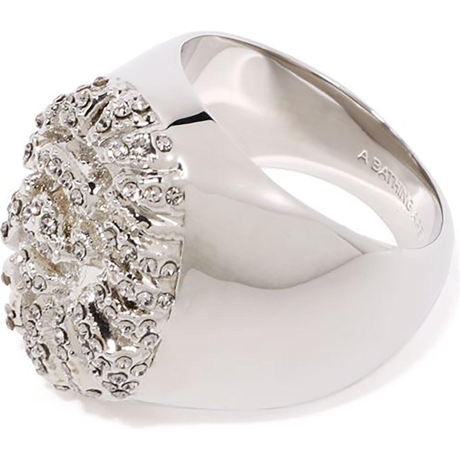 APE HEAD CRYSTAL STONE RING M Male Product Image