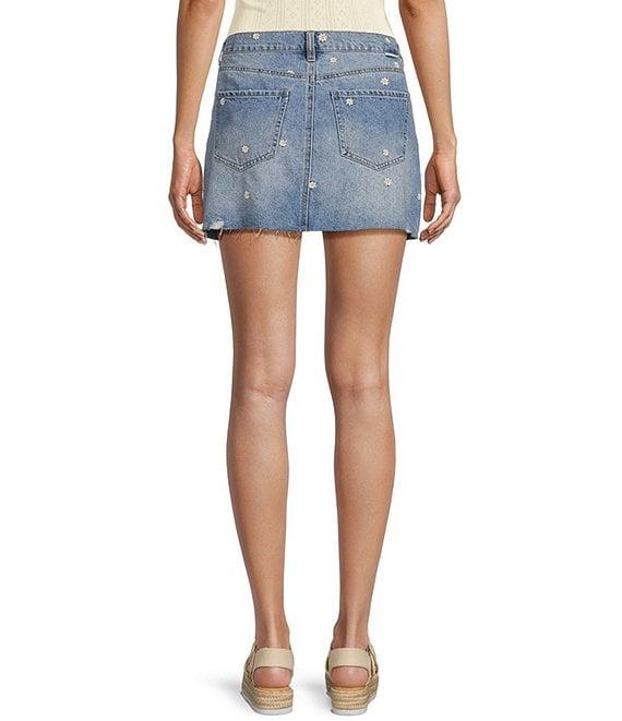 Daze Malibu Micro Mini Daisy Print Skirt Product Image