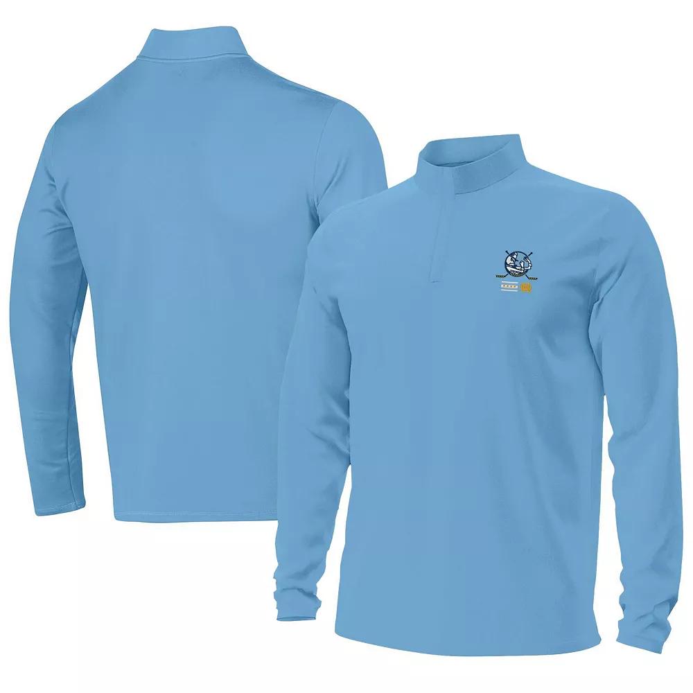 Men's Under Armour Light Blue Notre Dame Fighting Irish The Frozen Confines Motion Quarter-Zip Jacket,  Product Image