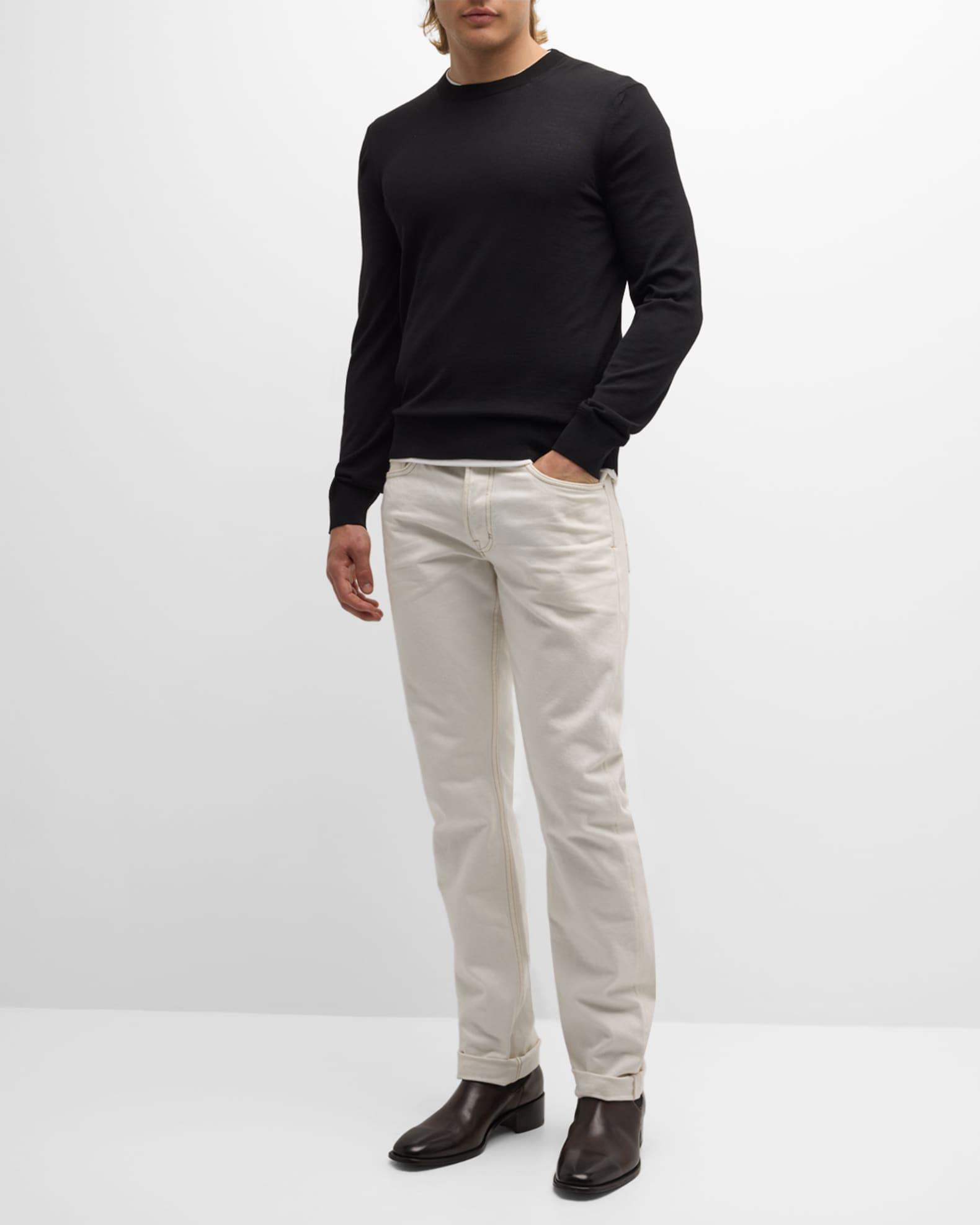 Men's Fine-Gauge Wool Sweater Product Image