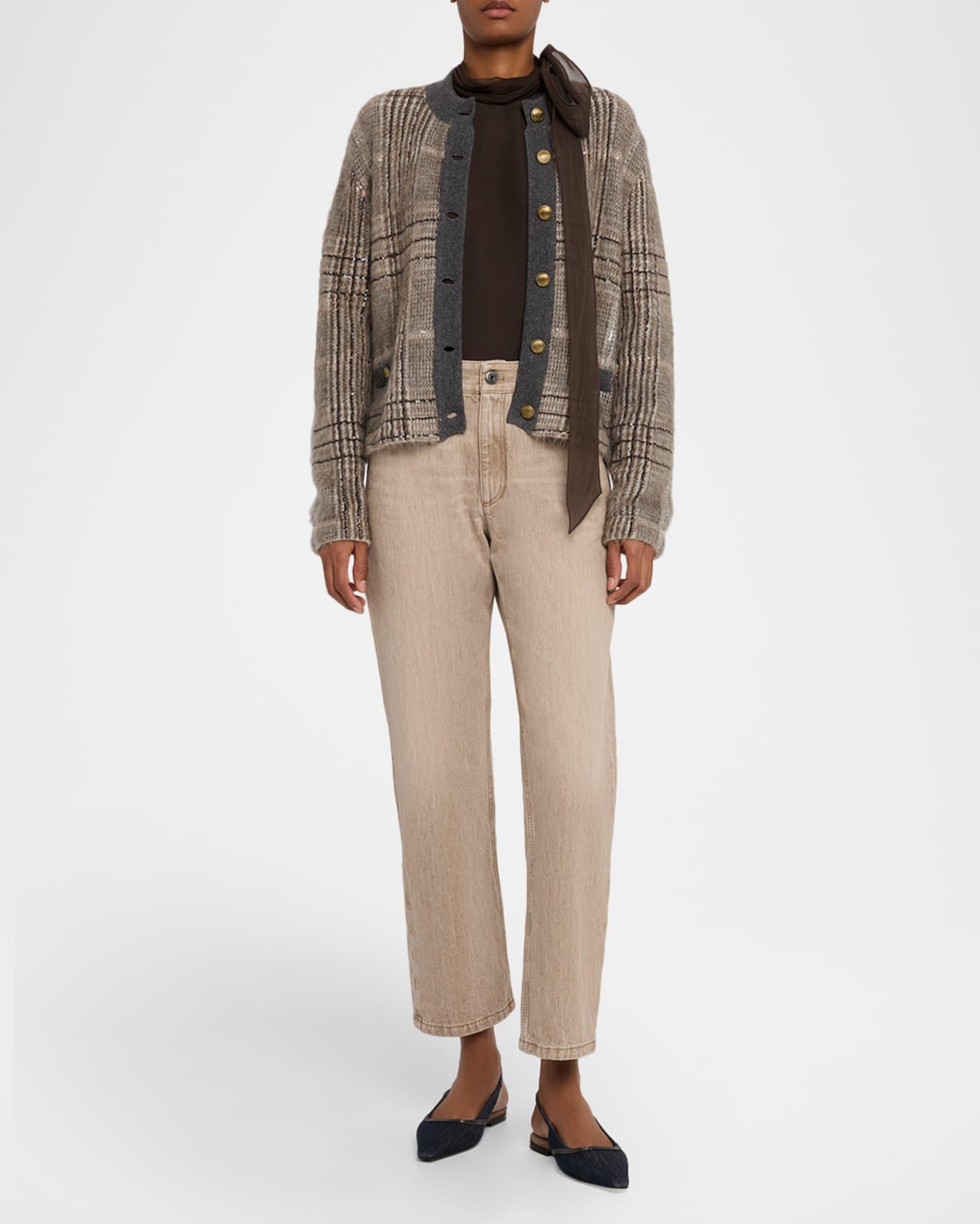 Straight-Leg Boyfriend Jeans Product Image