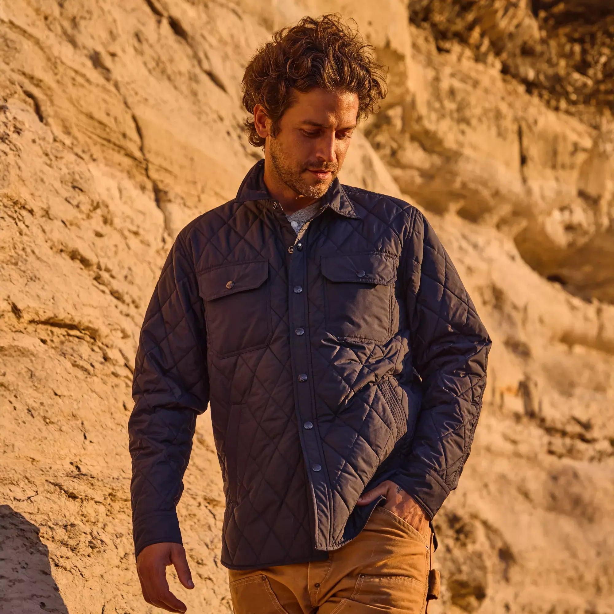 Knox Shirt Jacket - Navy Product Image