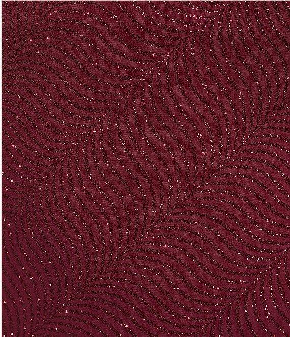 Pear Culture Spaghetti Strap V-Neck Glitter Dress Product Image