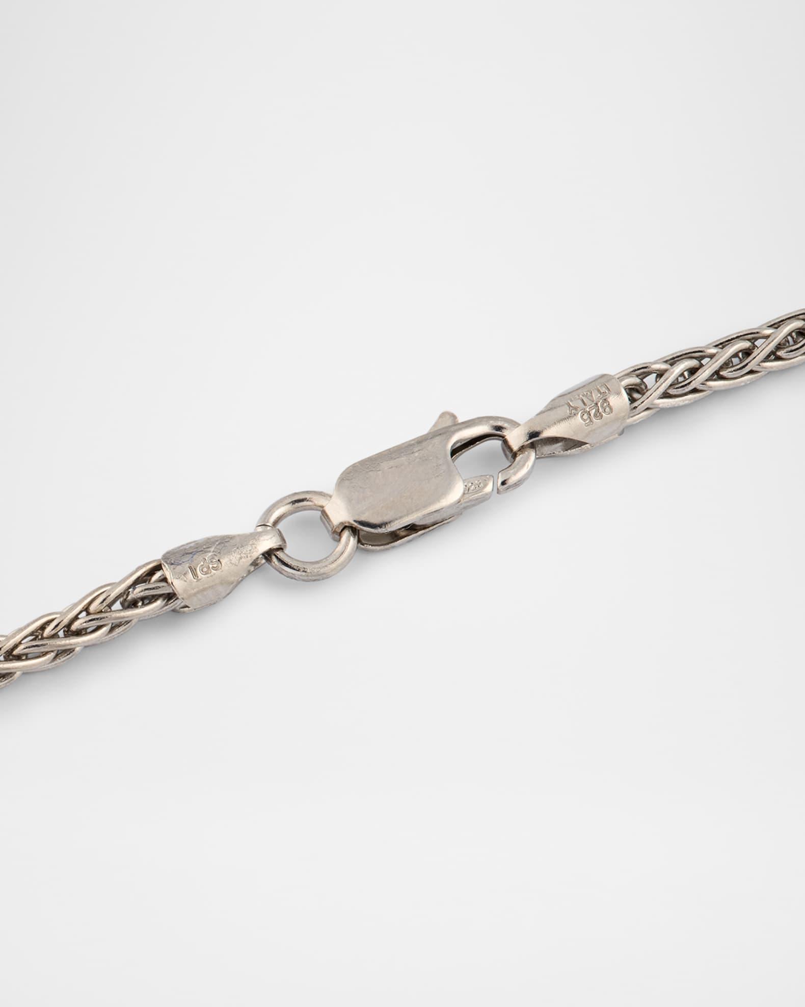 Sterling Silver Diamond Sunrise Pendant Necklace Product Image