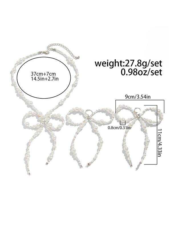 Bowknot Drop Earrings + Necklaces Accessories Product Image