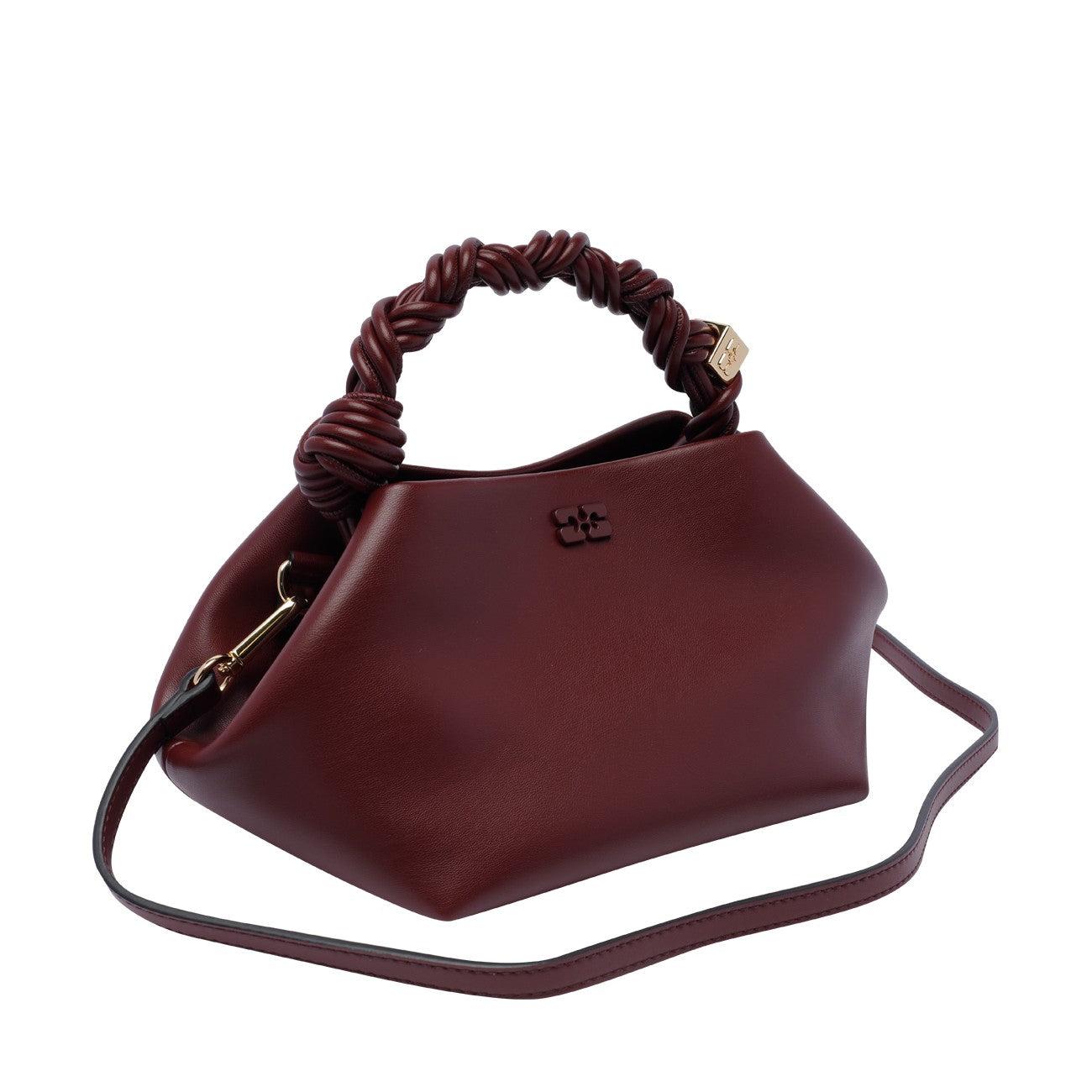 GANNI Bordeaux Mini Bou Handbag In Red Product Image
