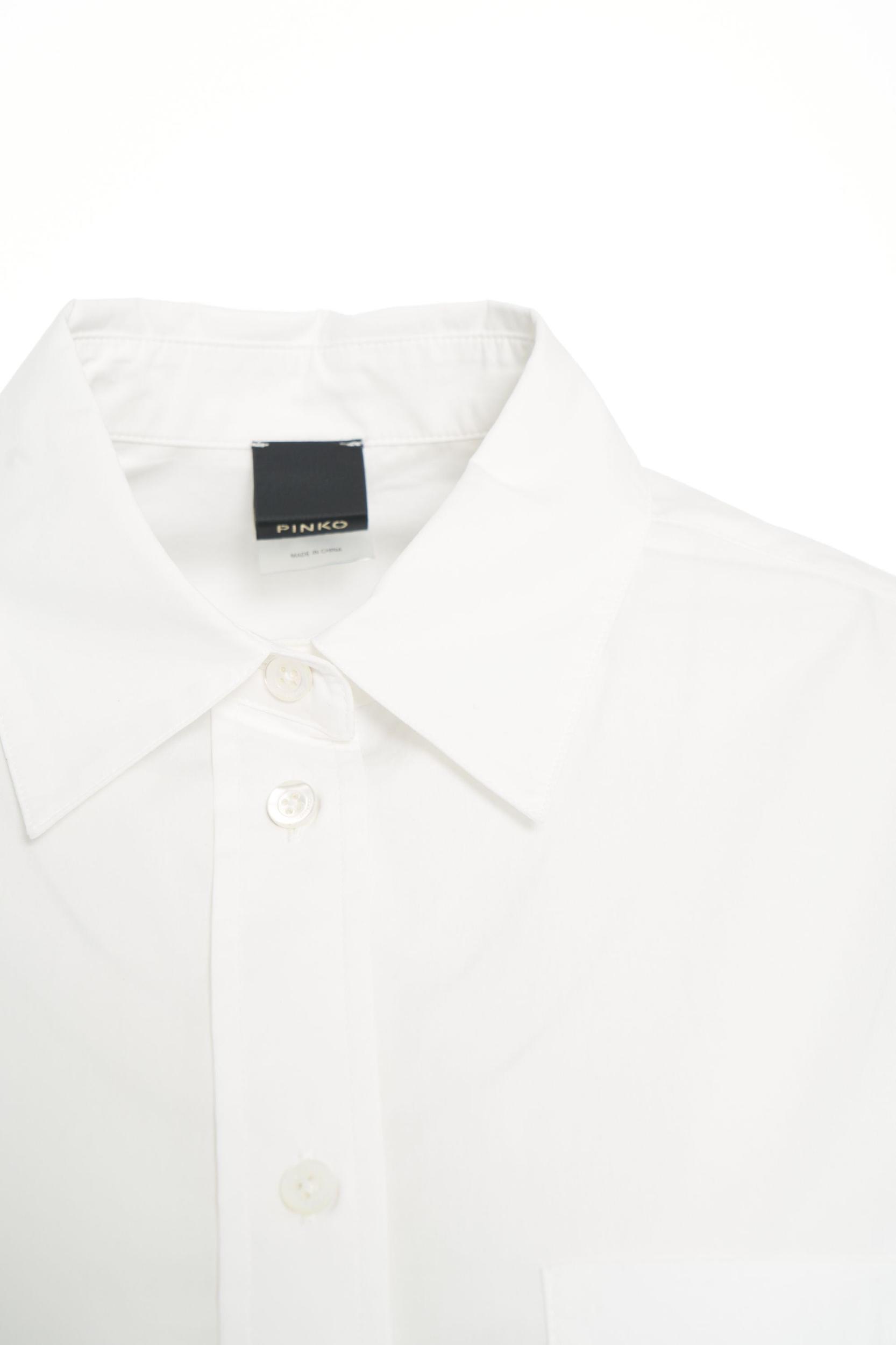 Poplin blouse with logo embroidery Product Image