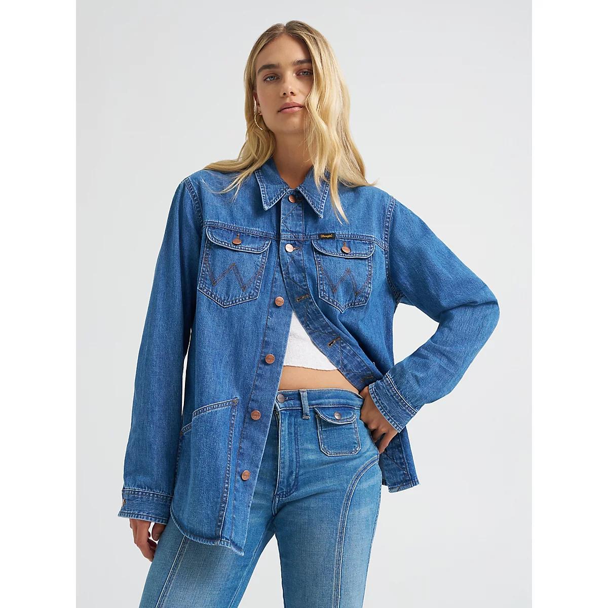 Women's Range Shirt in Harbor Blue Product Image