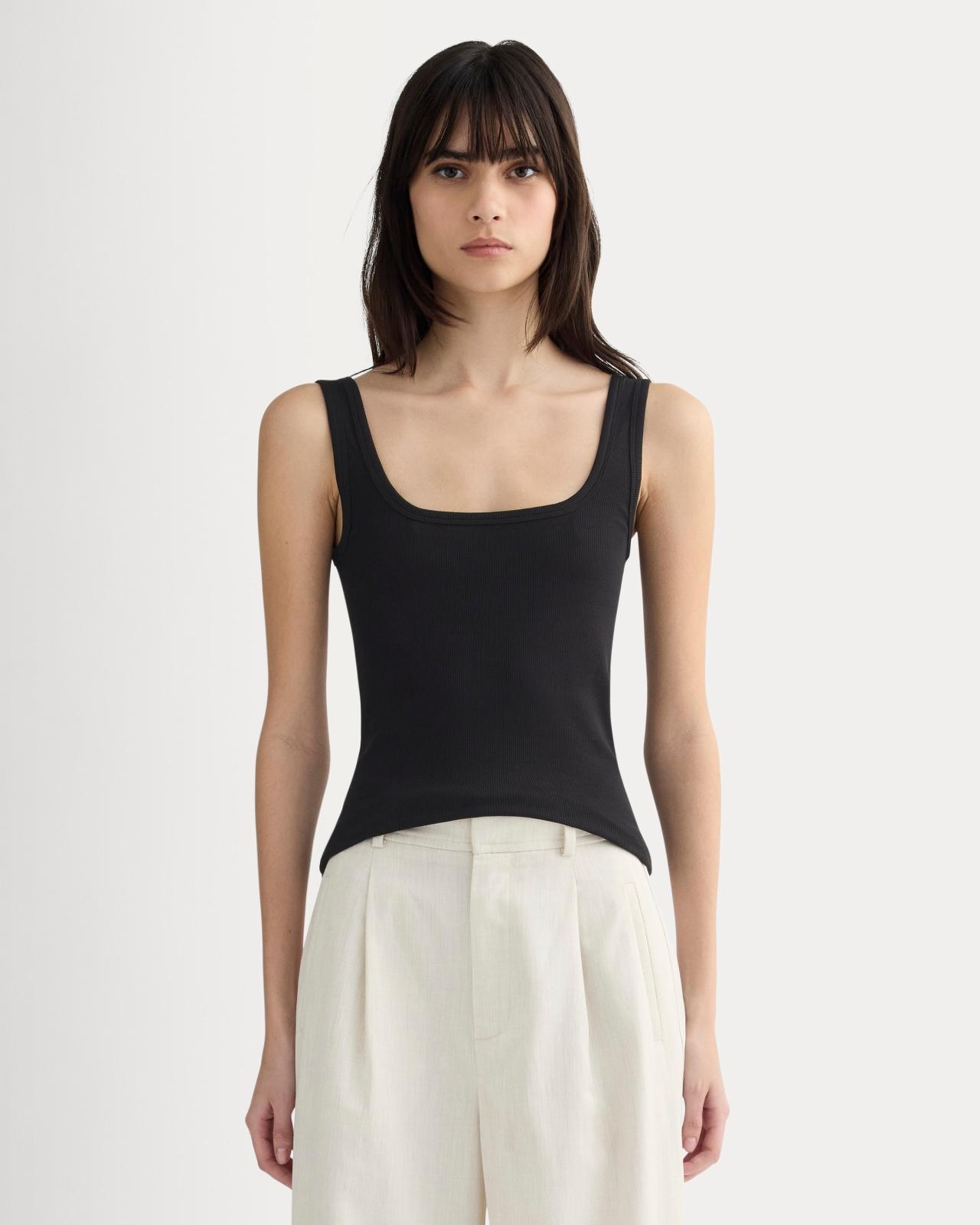 Womens Luxe RibSquare-Neck Tank by Everlane Product Image