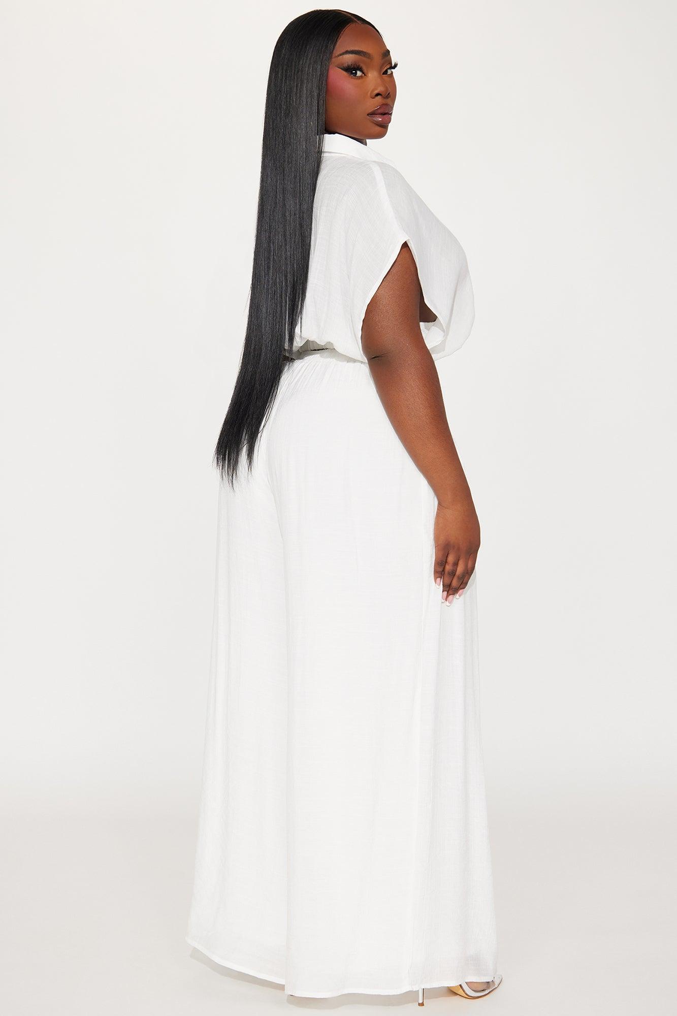 Mea Gauze Pant Set - White Product Image