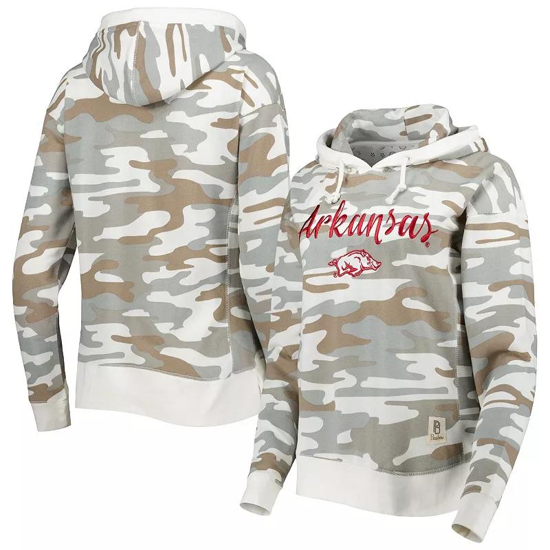 Women's Pressbox Camo Arkansas Razorbacks San Pablo Pullover Hoodie, Size: Small, Green Product Image