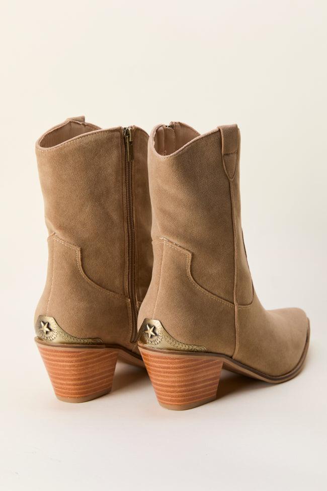 Teresea Taupe Cowboy Boots Product Image