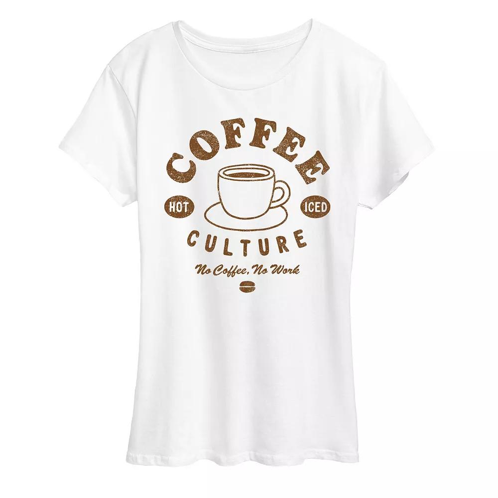 Women's No Coffee No Work Graphic Tee, Girl's,  Product Image