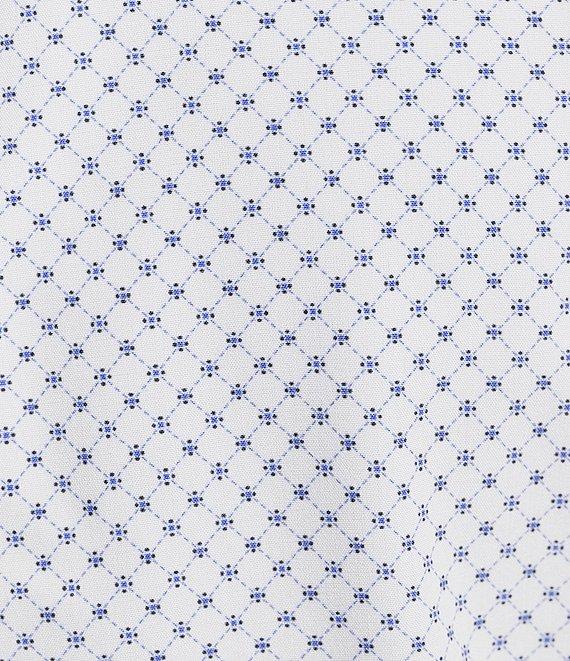 Murano Performance Stretch Slim Fit Medium Diamond Print Long Sleeve Woven Shirt Product Image