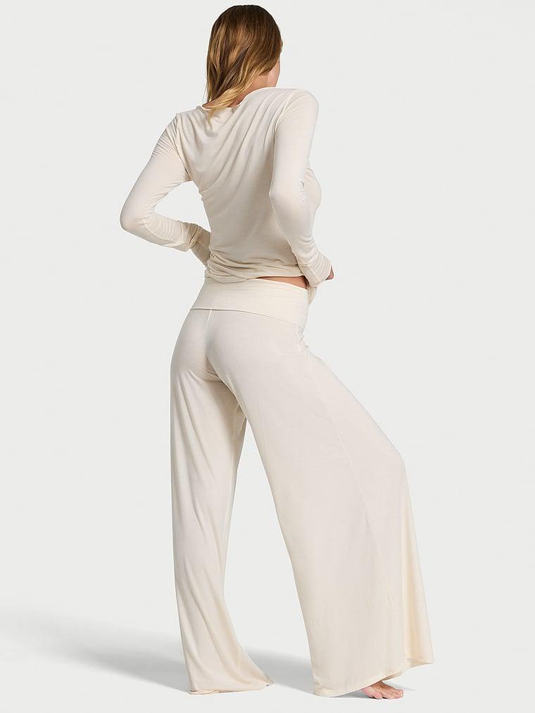 Luxe Cashmere Blend Wide-Leg Pants Product Image