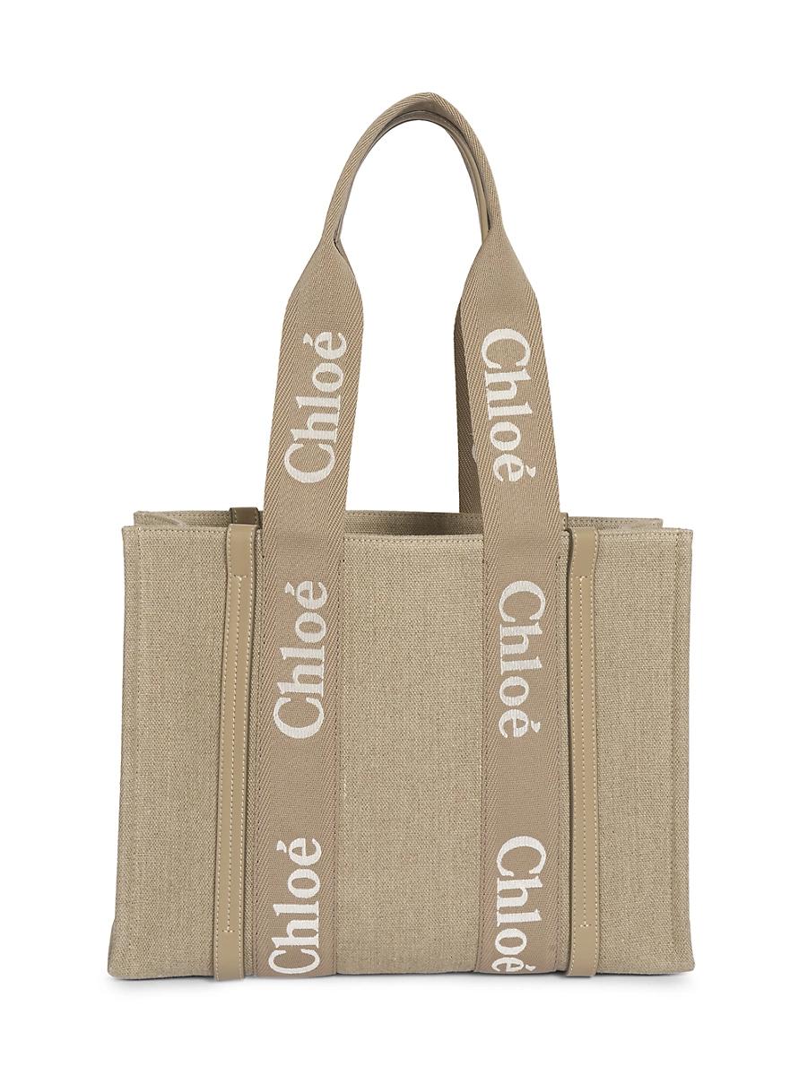 Woody Medium Tote Bag in Linen Product Image