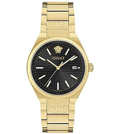 Mens V-Auria Goldtone Bracelet Watch/39MM Product Image