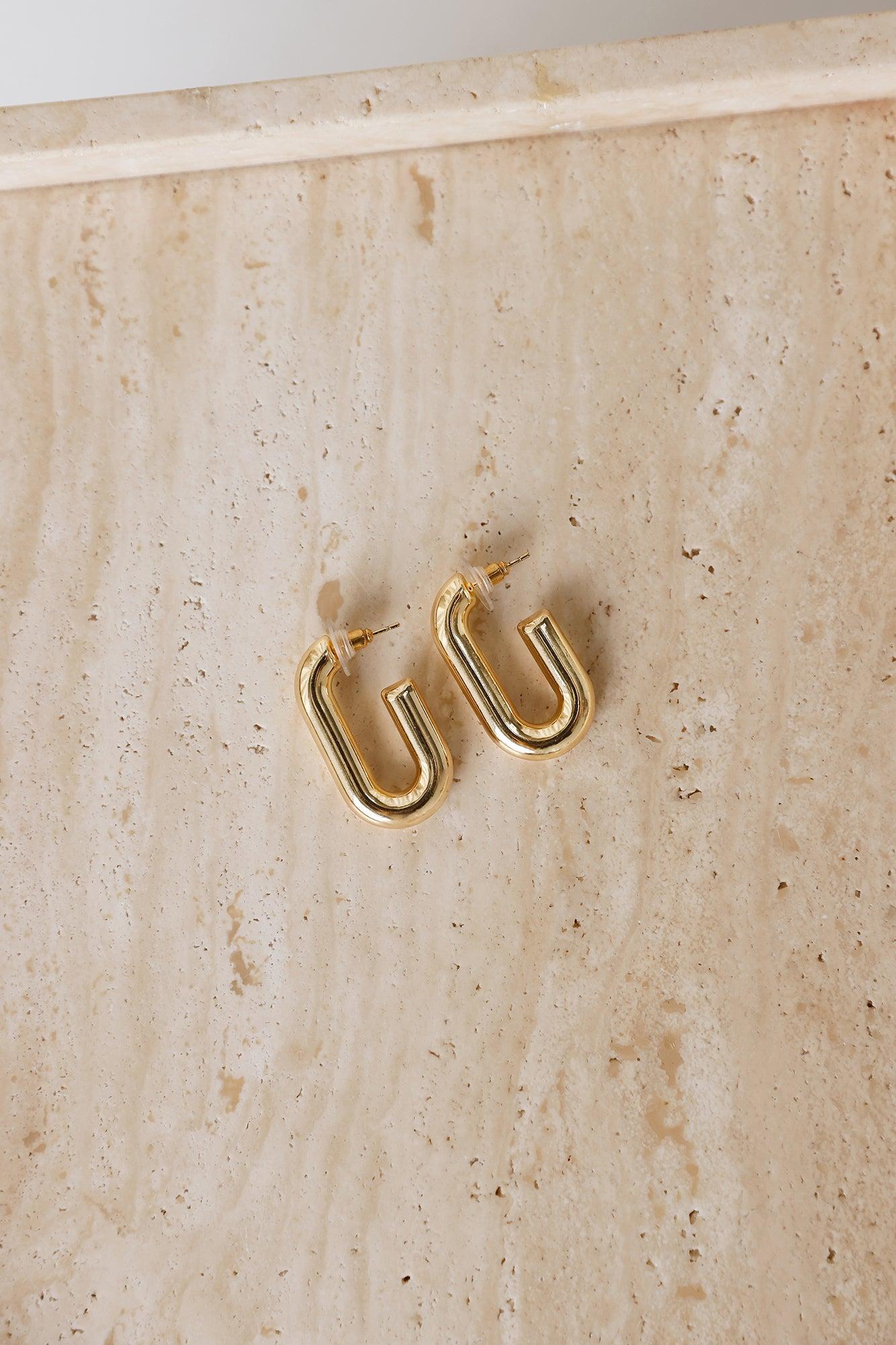 Coral Bliss Earrings Gold Product Image