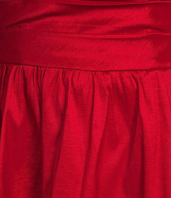 City Vibe Square Neck Pleated Tube Bow Back Dress Product Image