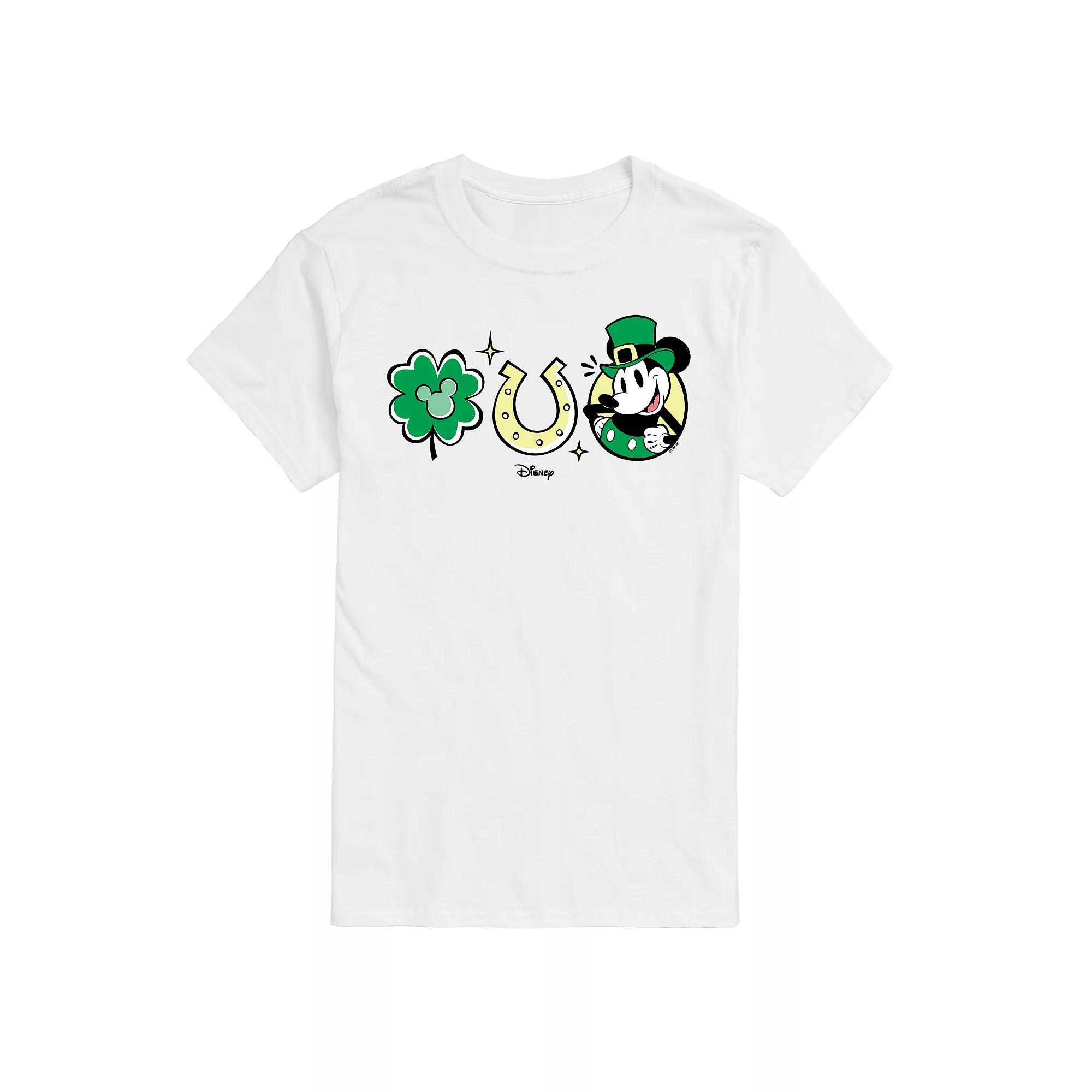 Disney's Mickey Mouse Men's St Patrick's Icons Graphic Tee,  Product Image