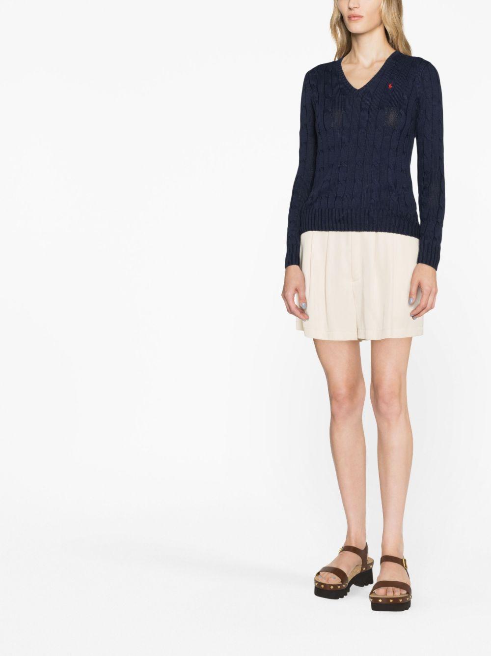 Kimberly Polo Pony cable-knit jumper Product Image