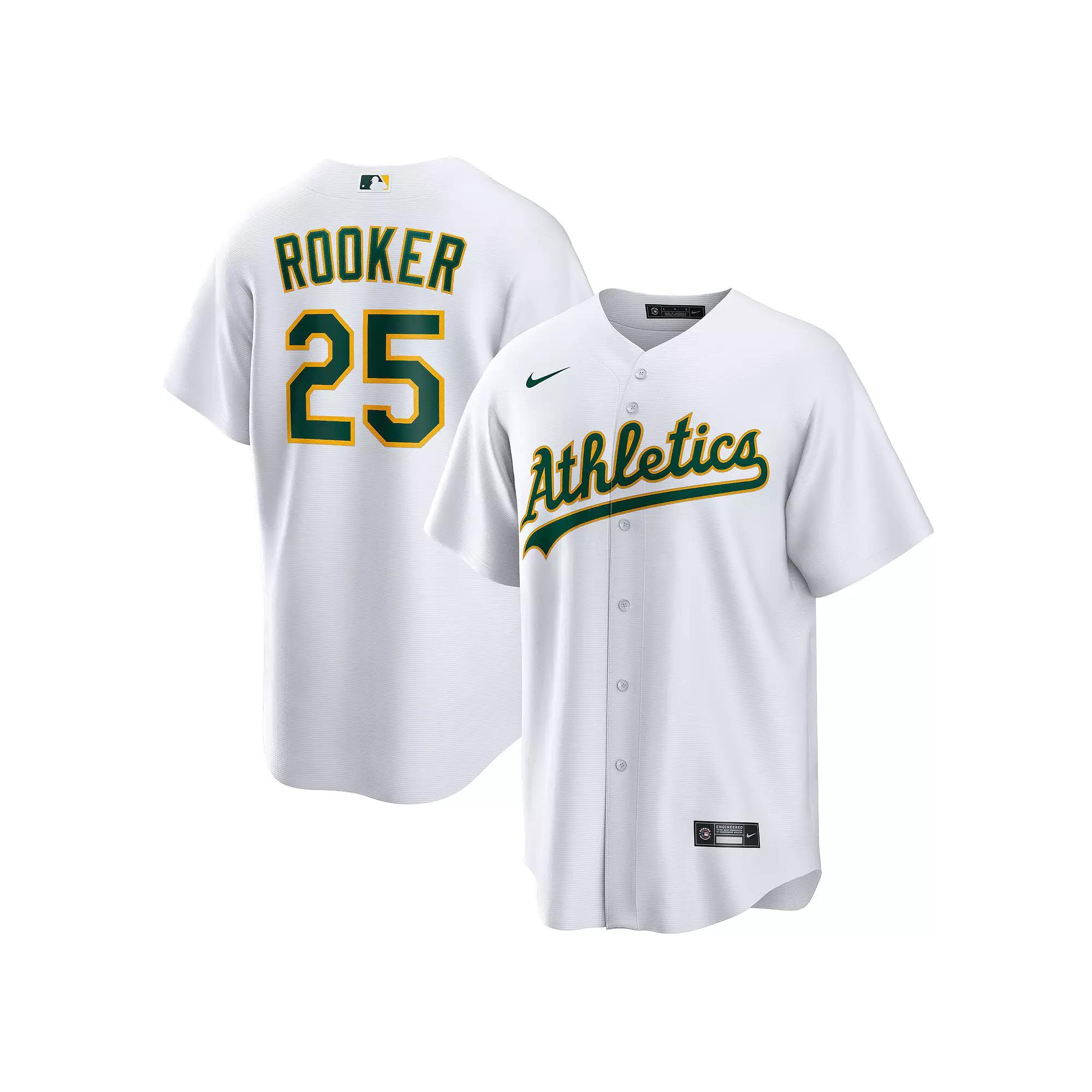 Men's Nike Brent Rooker White Oakland Athletics Home Replica Jersey,  Product Image