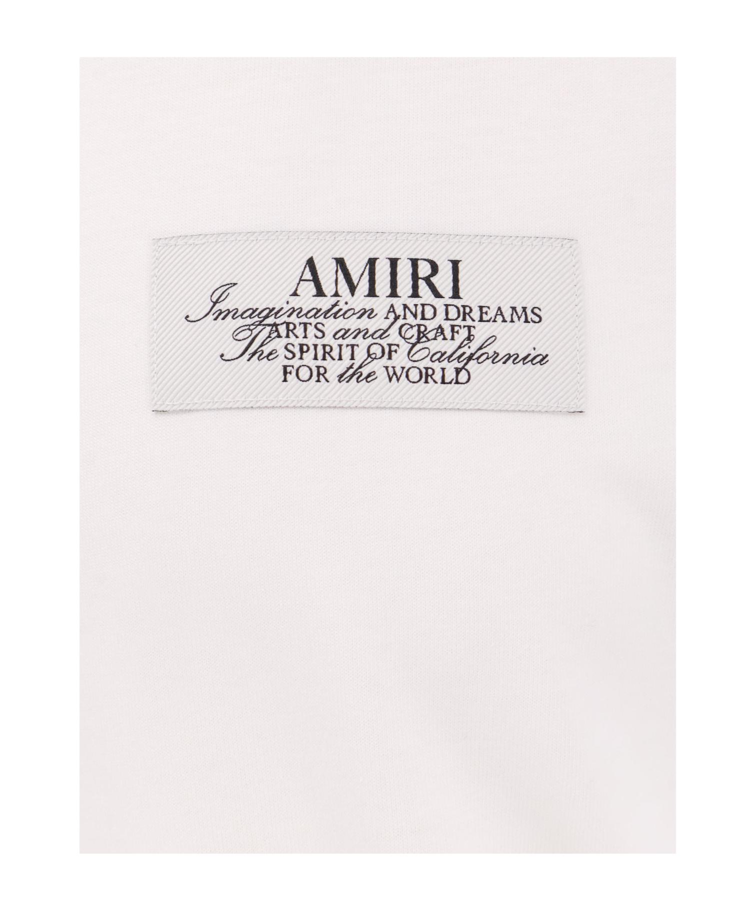 AMIRI Black Crewneck T-shirt With Logo Lettering On Front And Rear Product Image