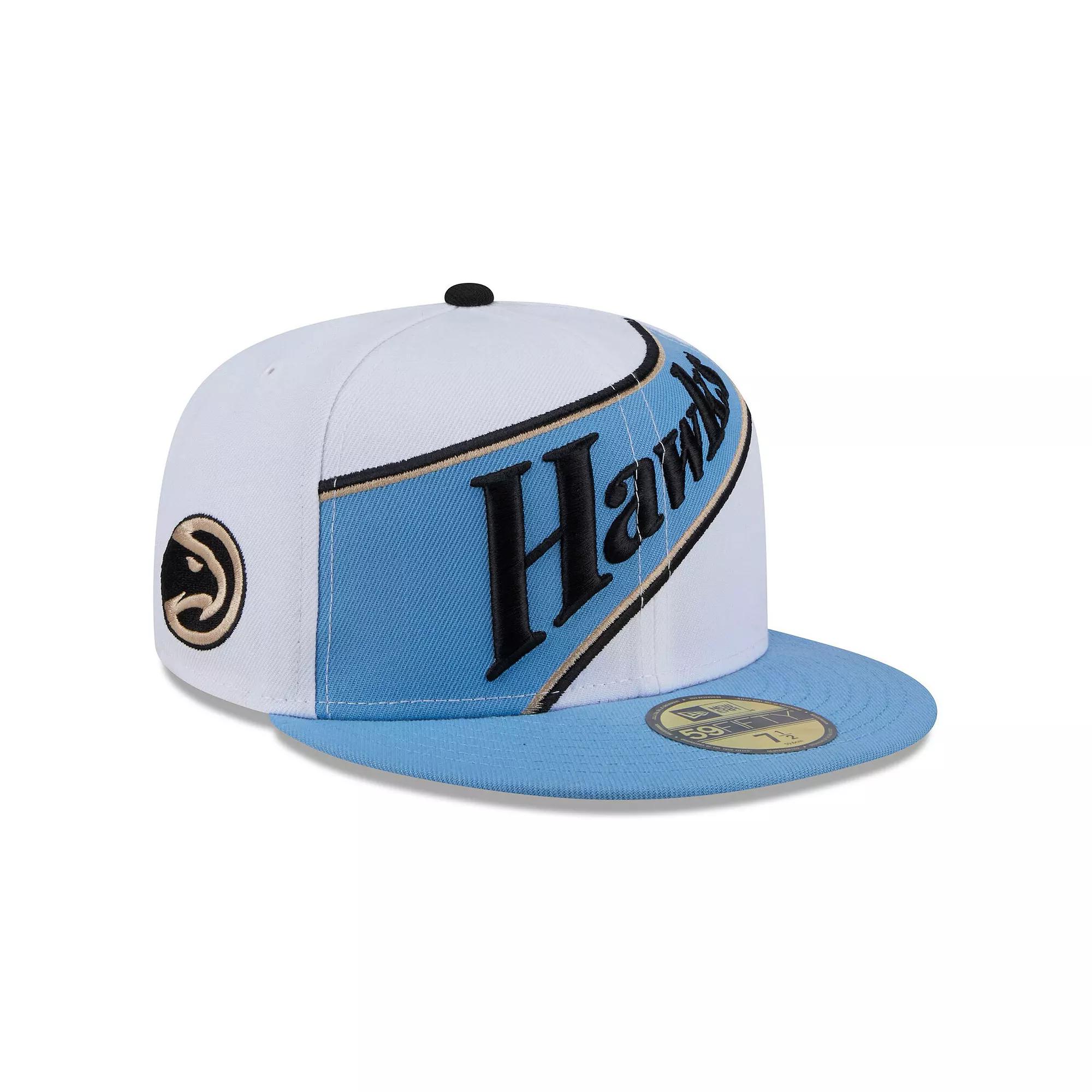 Men's New Era  White Atlanta Hawks 2024/25 City Edition 59FIFTY Fitted Hat, Size: 7 1/8 Product Image