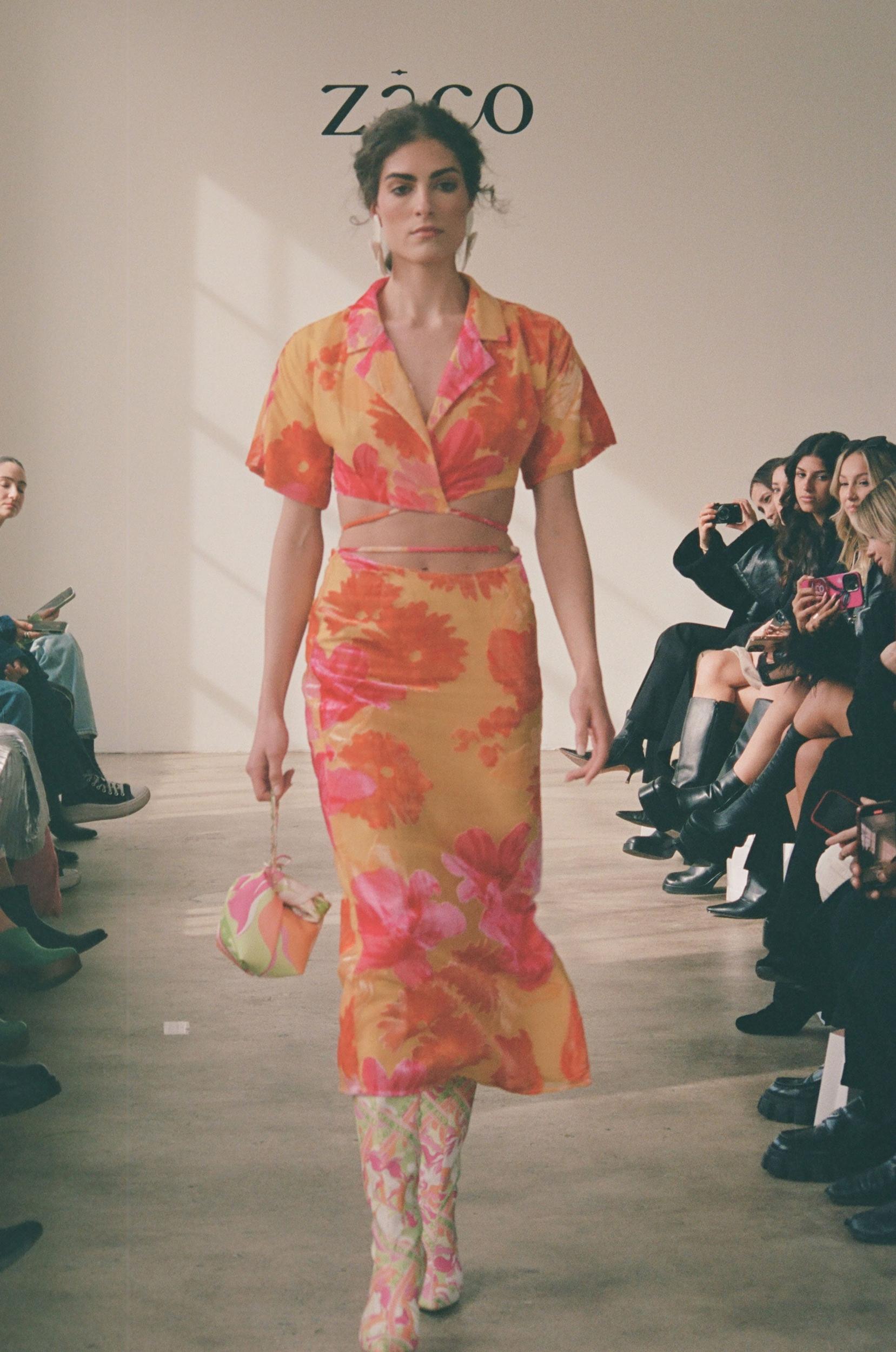 Sorrenta Wrap Top - Floreale Sunny Product Image