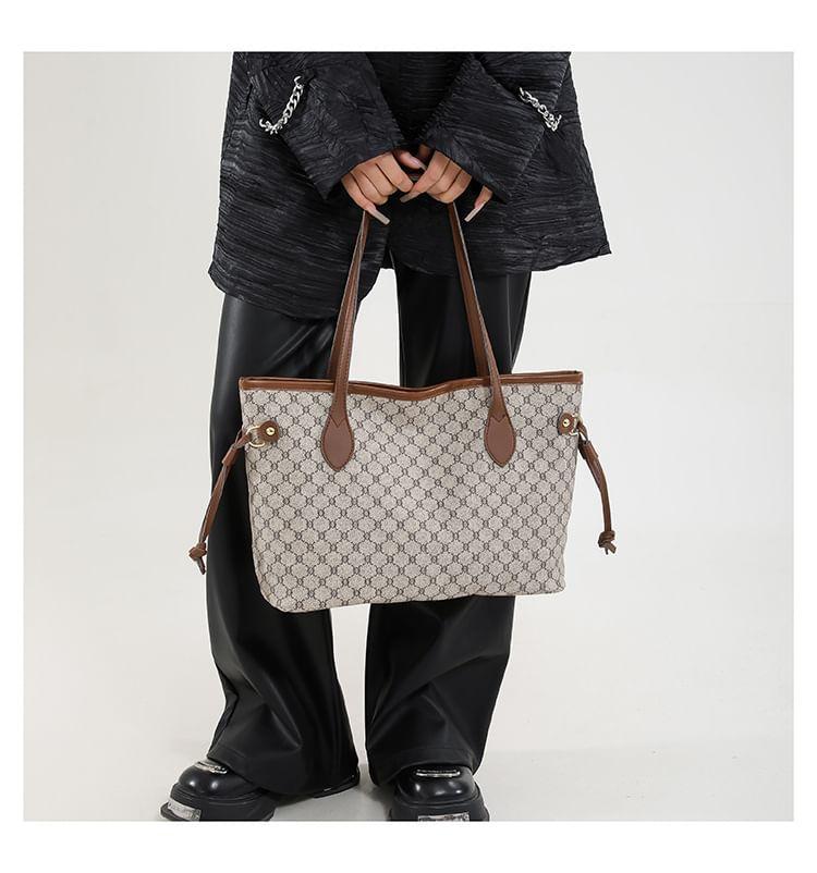 Patterned Drawstring Tote Bag Product Image