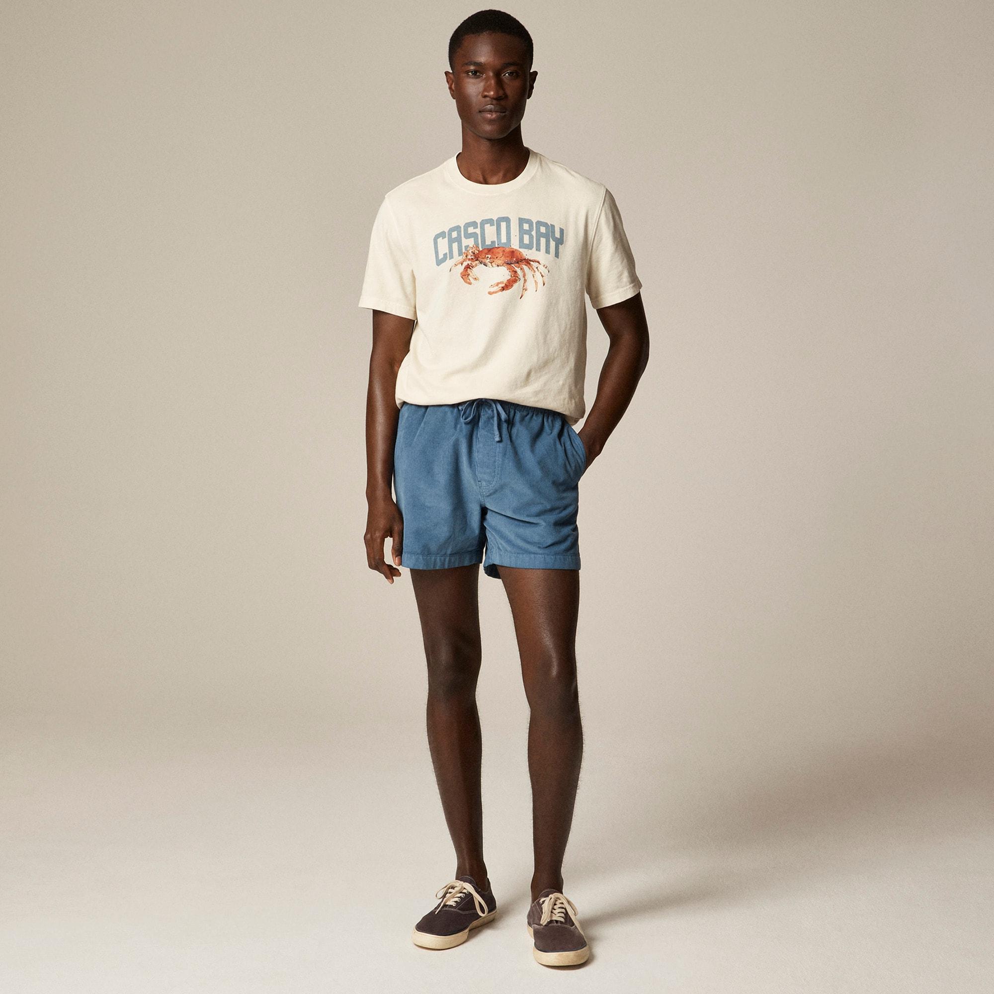 Vintage-wash cotton graphic T-shirt Product Image