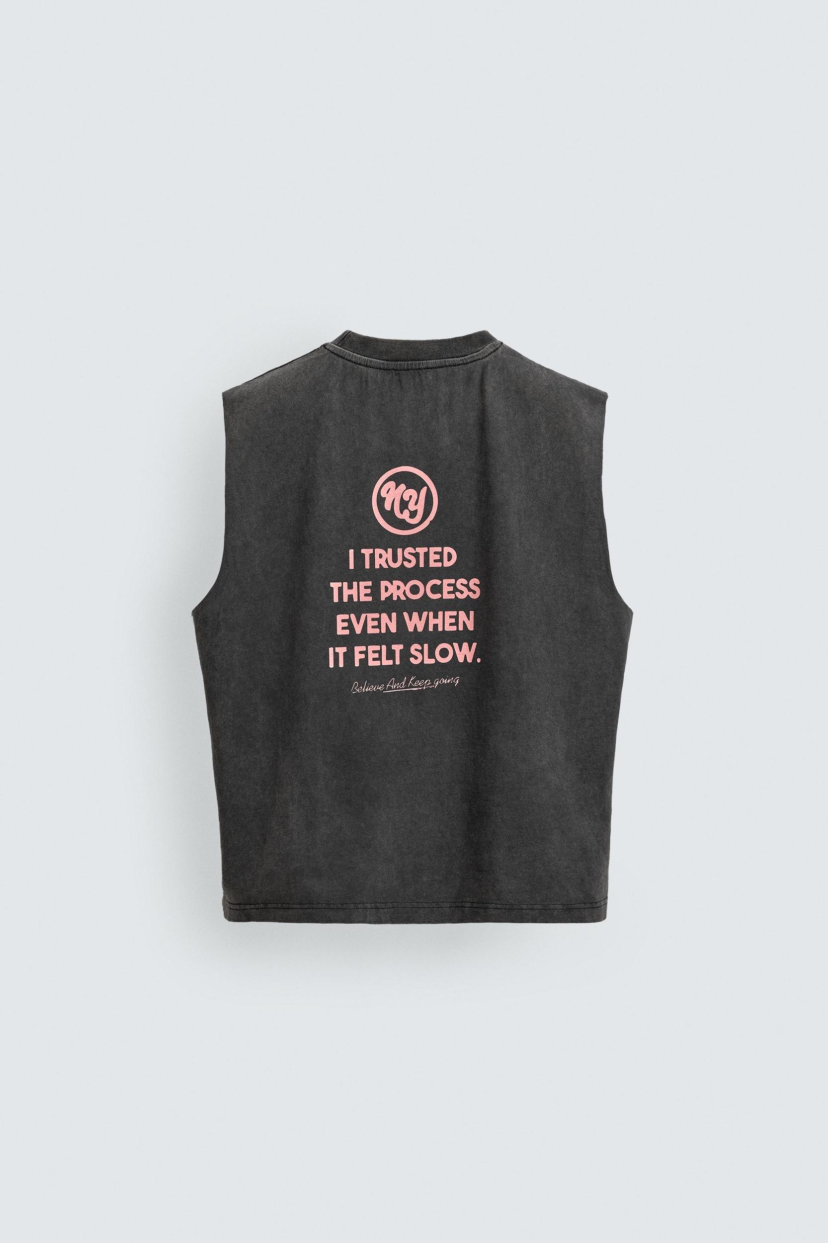 WASHED PRINTED TANK TOP Product Image