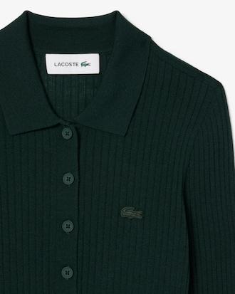 Wool Jersey Polo Collar Sweater Product Image