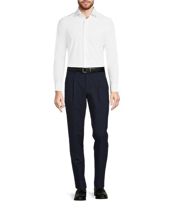 Murano Collezione Lucas Fit Wool Bi-Stretch Solid Suit Separates Dress Pants Product Image