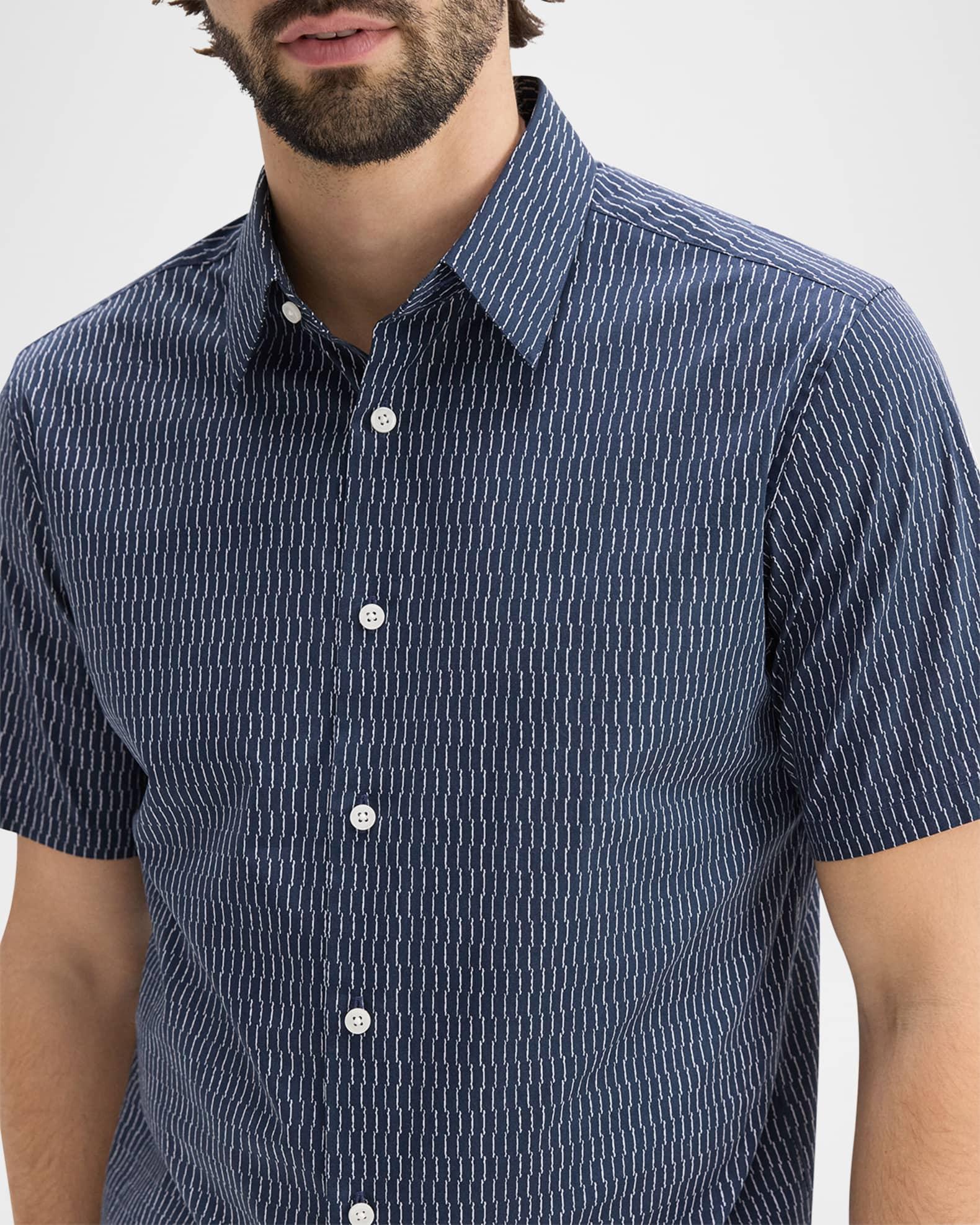 Men's Irving Abstract-Print Short-Sleeve Sport Shirt Product Image