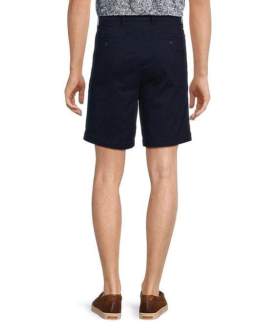Roundtree & Yorke Big & Tall The Cloud Short Classic Fit 9#double; Pleated Washed Chino Shorts Product Image