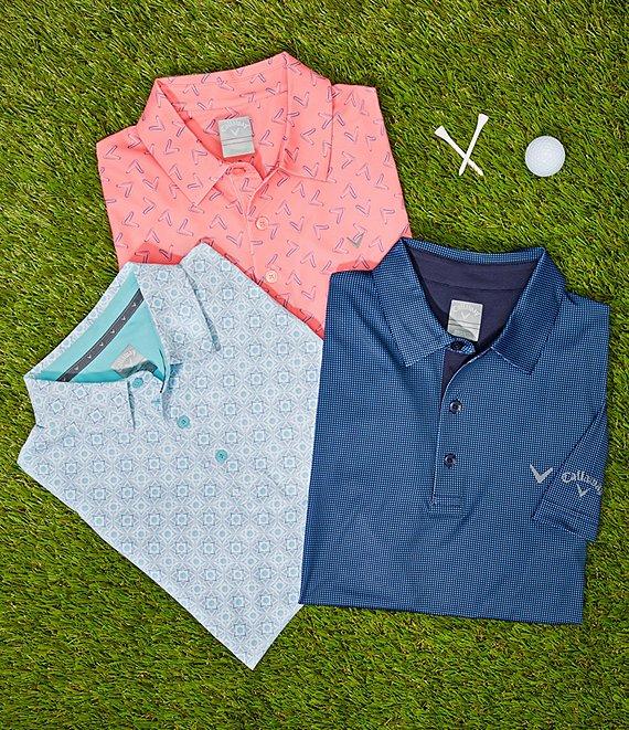 Callaway Chevron Printed Short Sleeve Golf Polo Shirt Product Image