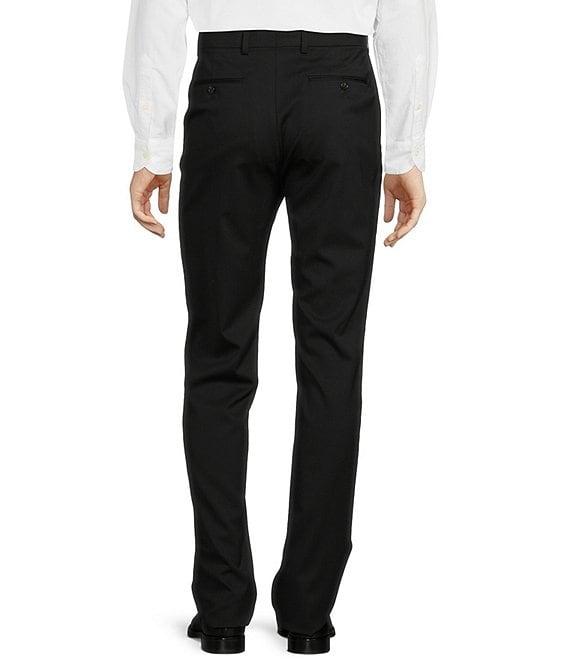 Hart Schaffner Marx New York Modern Fit Flat Front Solid Dress Pants Product Image