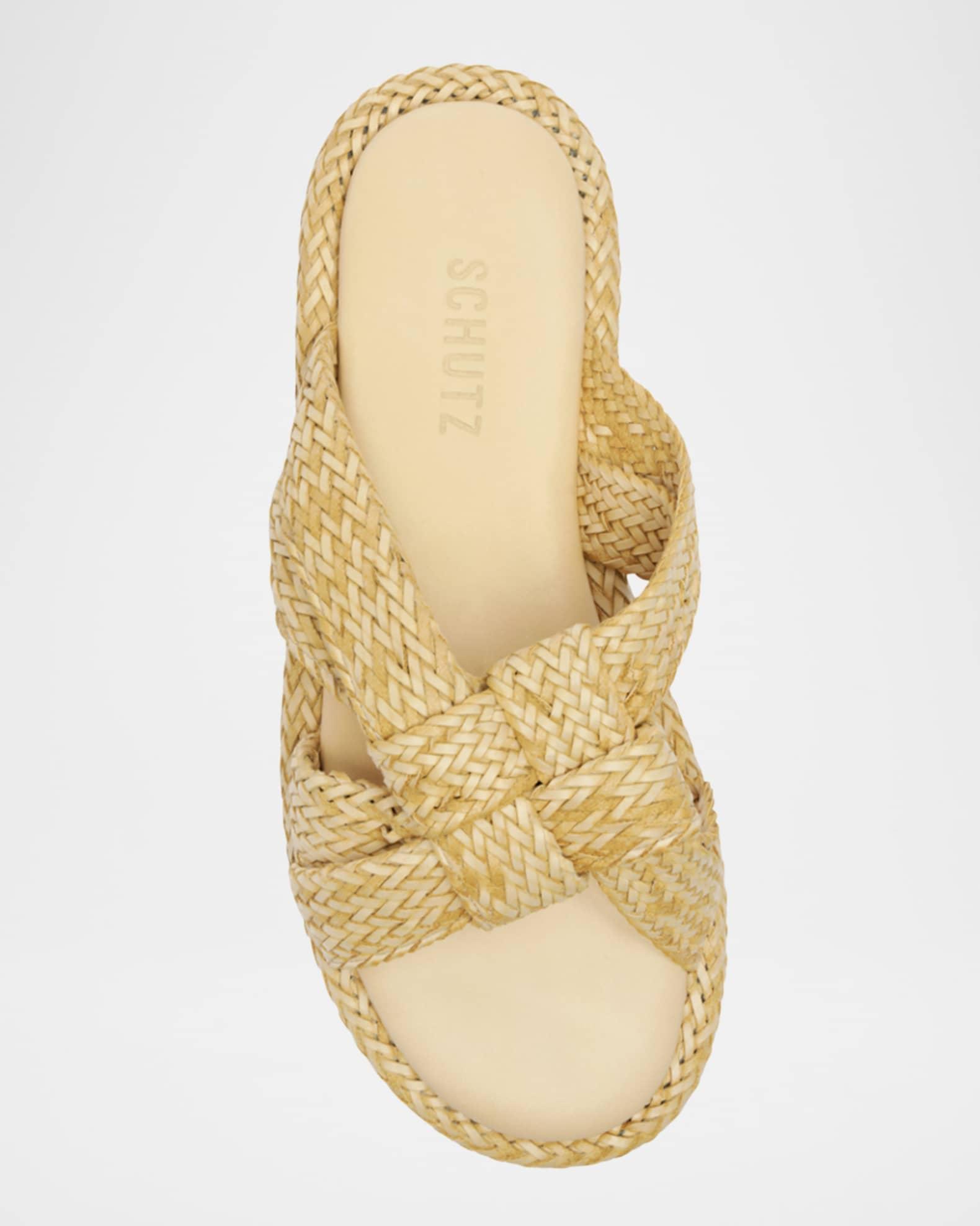 Kali Woven Knot Flat Slide Sandals Product Image