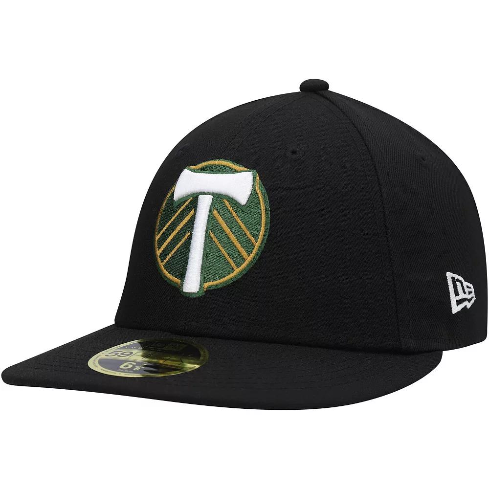 Men's New Era Black Portland Timbers Primary Logo Low Profile 59FIFTY Fitted Hat, Size: 7 1/4 Product Image