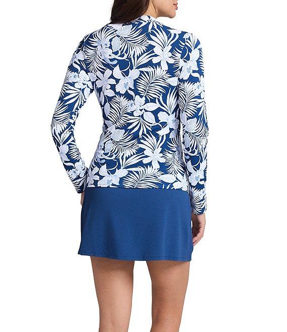 Tommy Bahama Island Cays Pique Solid Zip Pocket Swim Skort Product Image