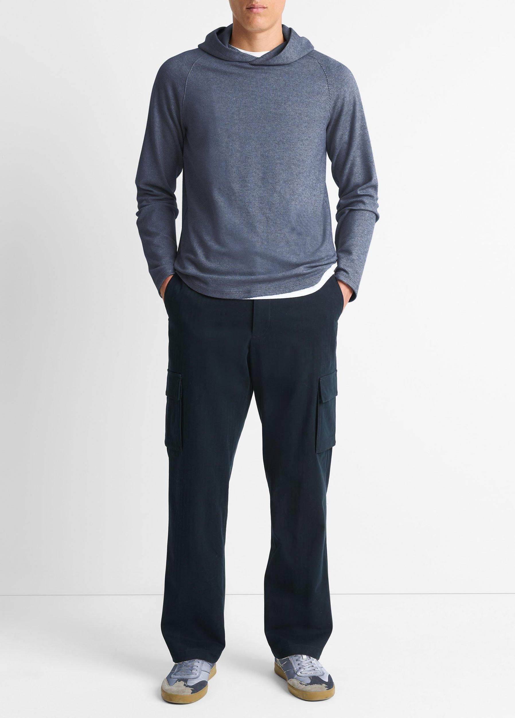 Mens Broken Twill Pullover Hoodie Vince Product Image