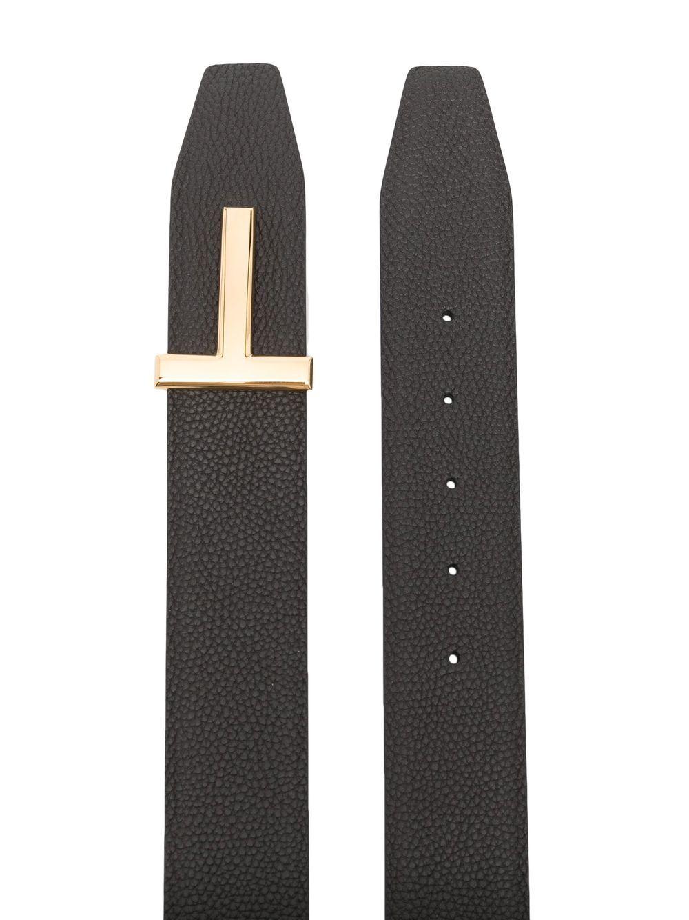 Ridge T leather belt Product Image