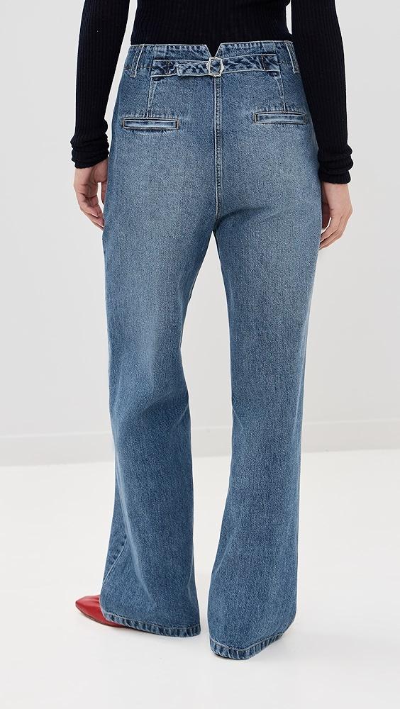 Tibi Spring Denim Barry Jeans | Shopbop Product Image