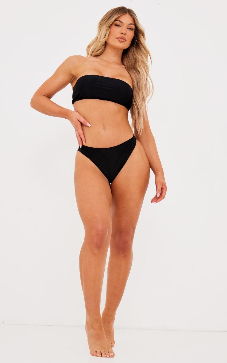 Black Bandeau Mix & Match Bikini Top Product Image