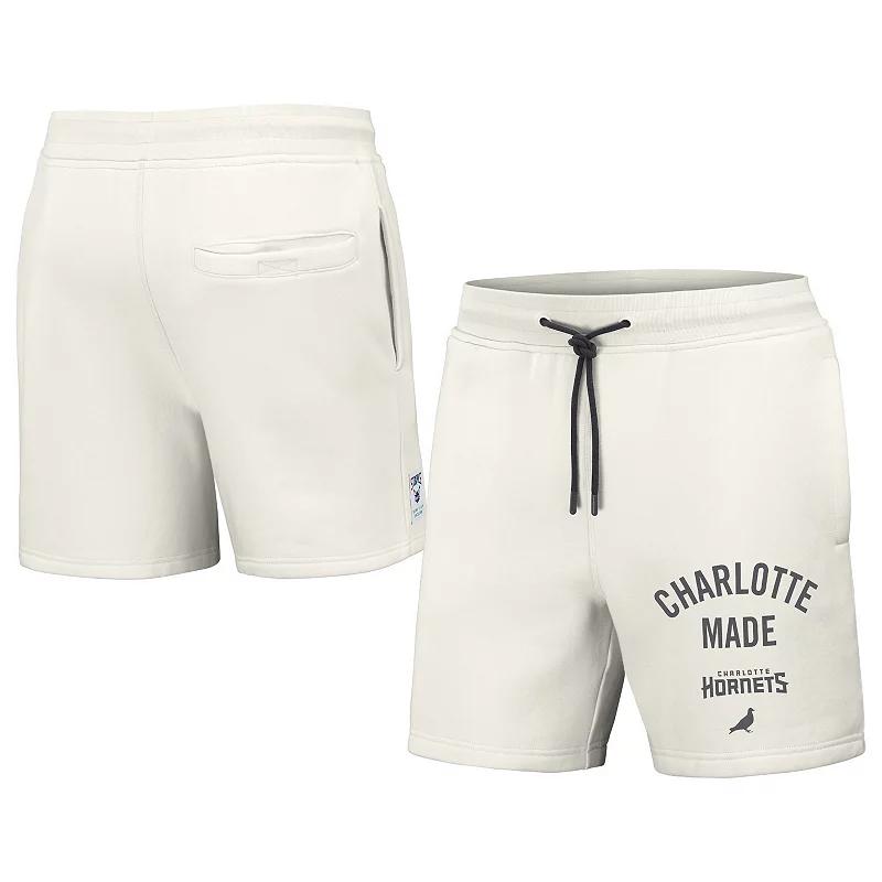Men's NBA x Staple Cream Charlotte Hornets Heavyweight Fleece Shorts,  Product Image