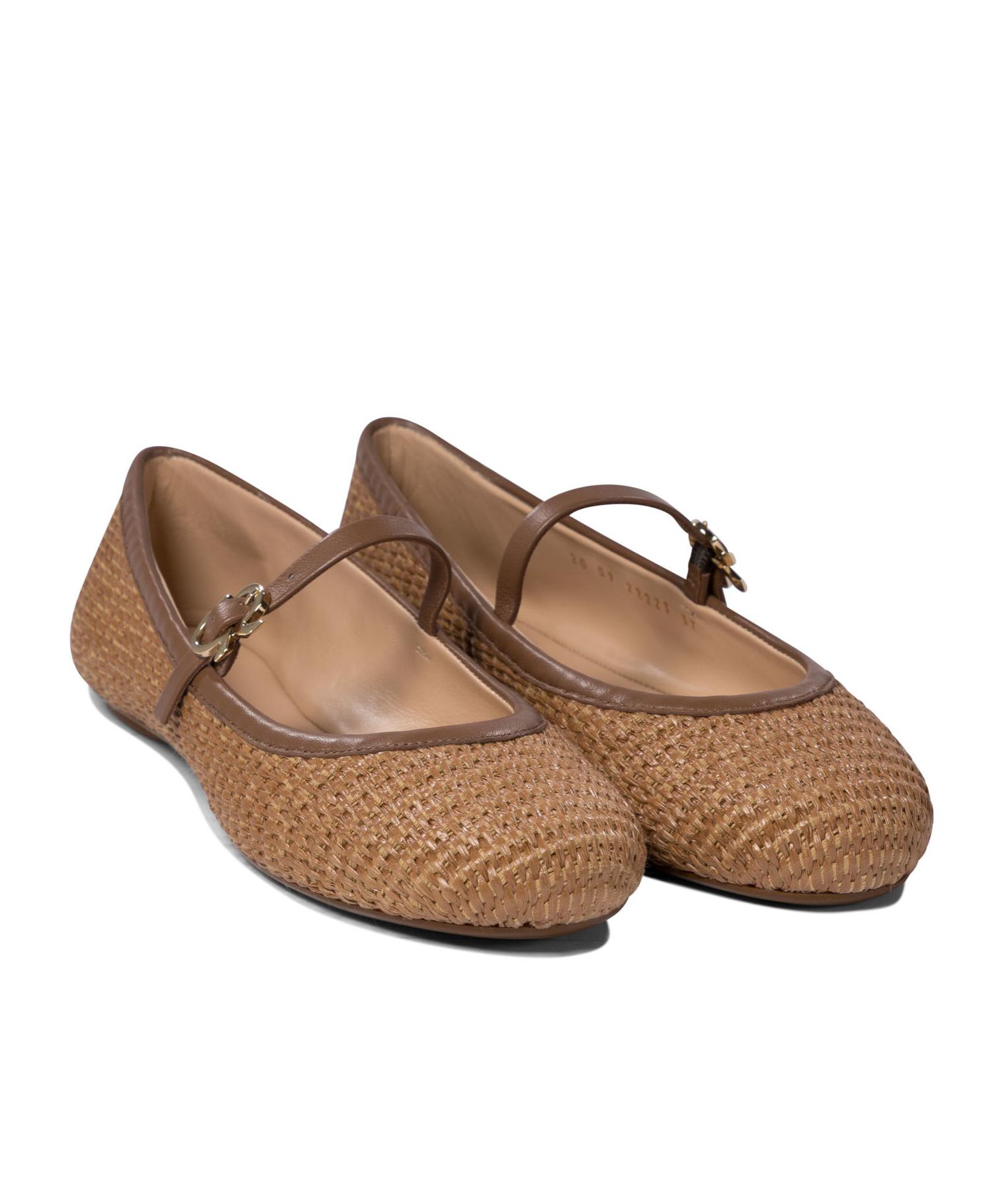 Carla raffia ballet pumps Product Image