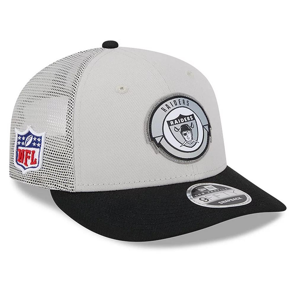 Men's New Era  Cream/Black Las Vegas Raiders 2023 Sideline Historic Low Profile 9FIFTY Snapback Hat, Lvr Beige Product Image