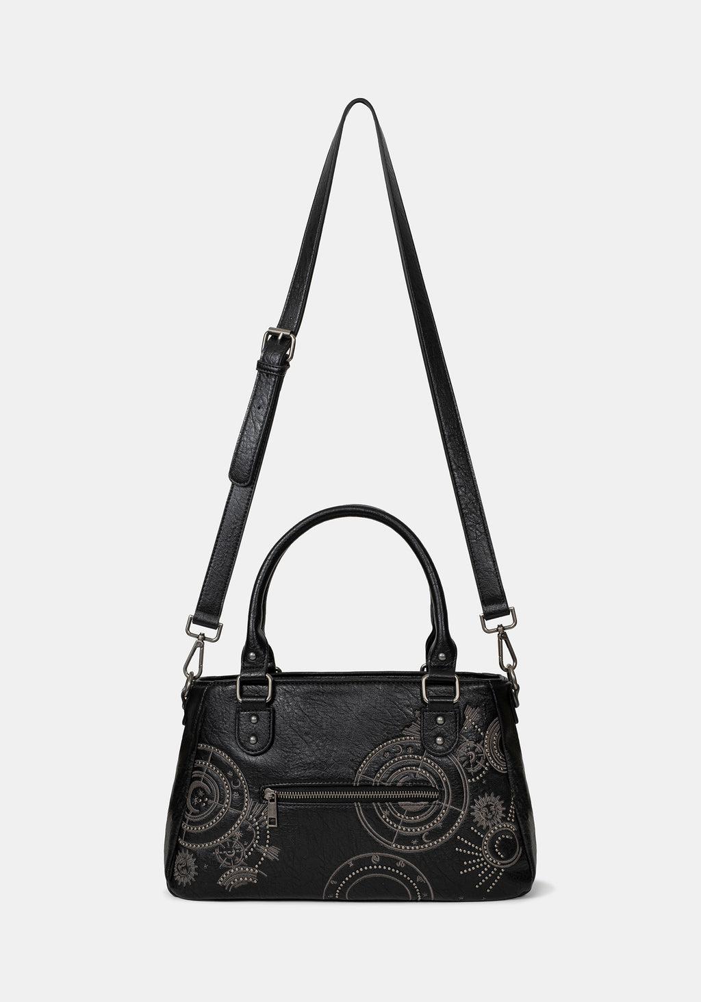 Asterielle Embroidered Rivet Handbag Product Image